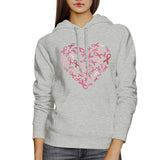 Pink Ribbon Heart Hoodie