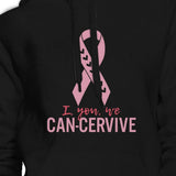 I You We Can-Cervive Breast Cancer Black Hoodie