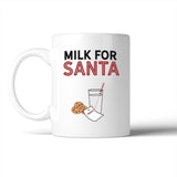 Milk For Santa  Mug Christmas Gift Idea Cute Ceramic Mugs