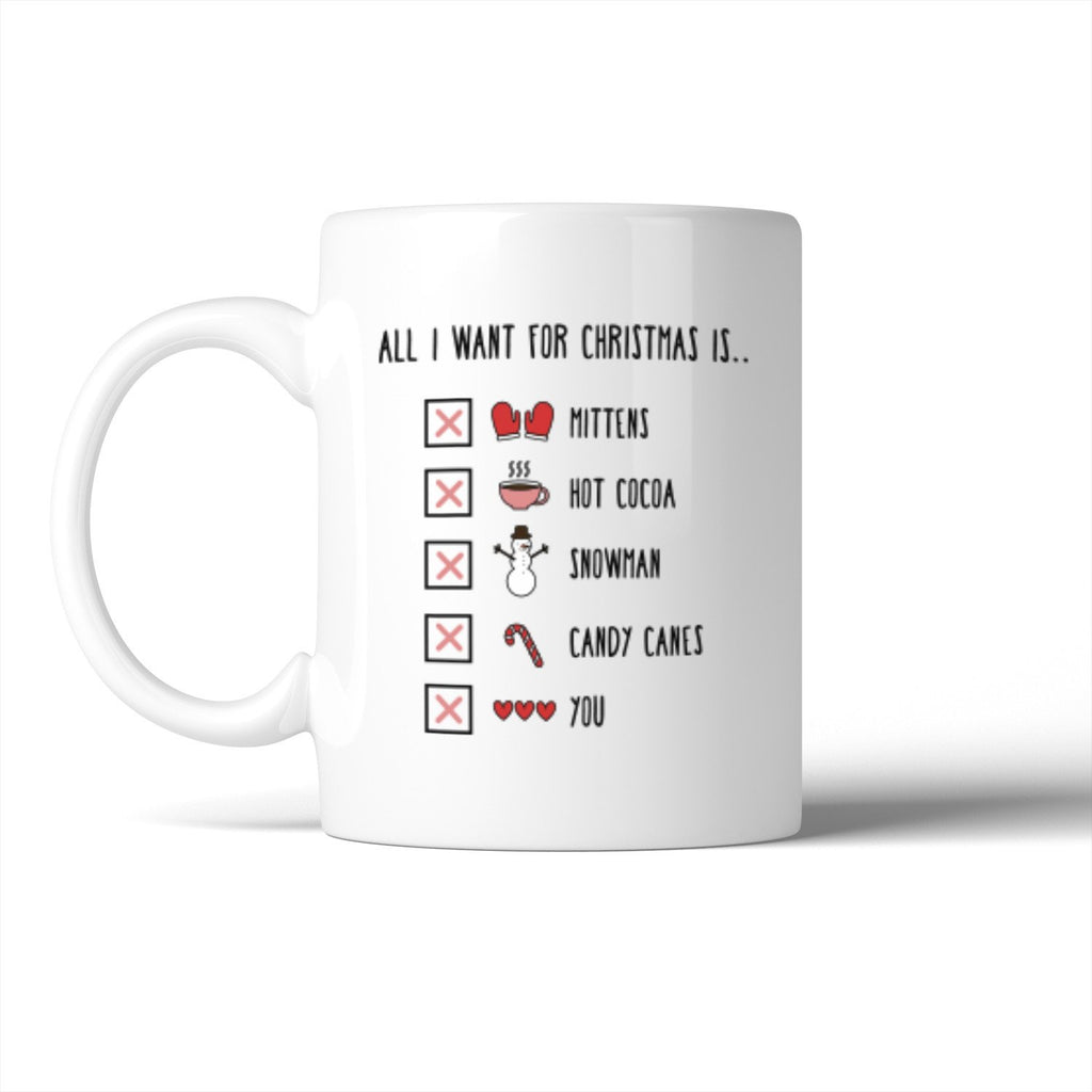 Christmas Checklist Mug Christmas Gift Idea Cute Ceramic Mugs