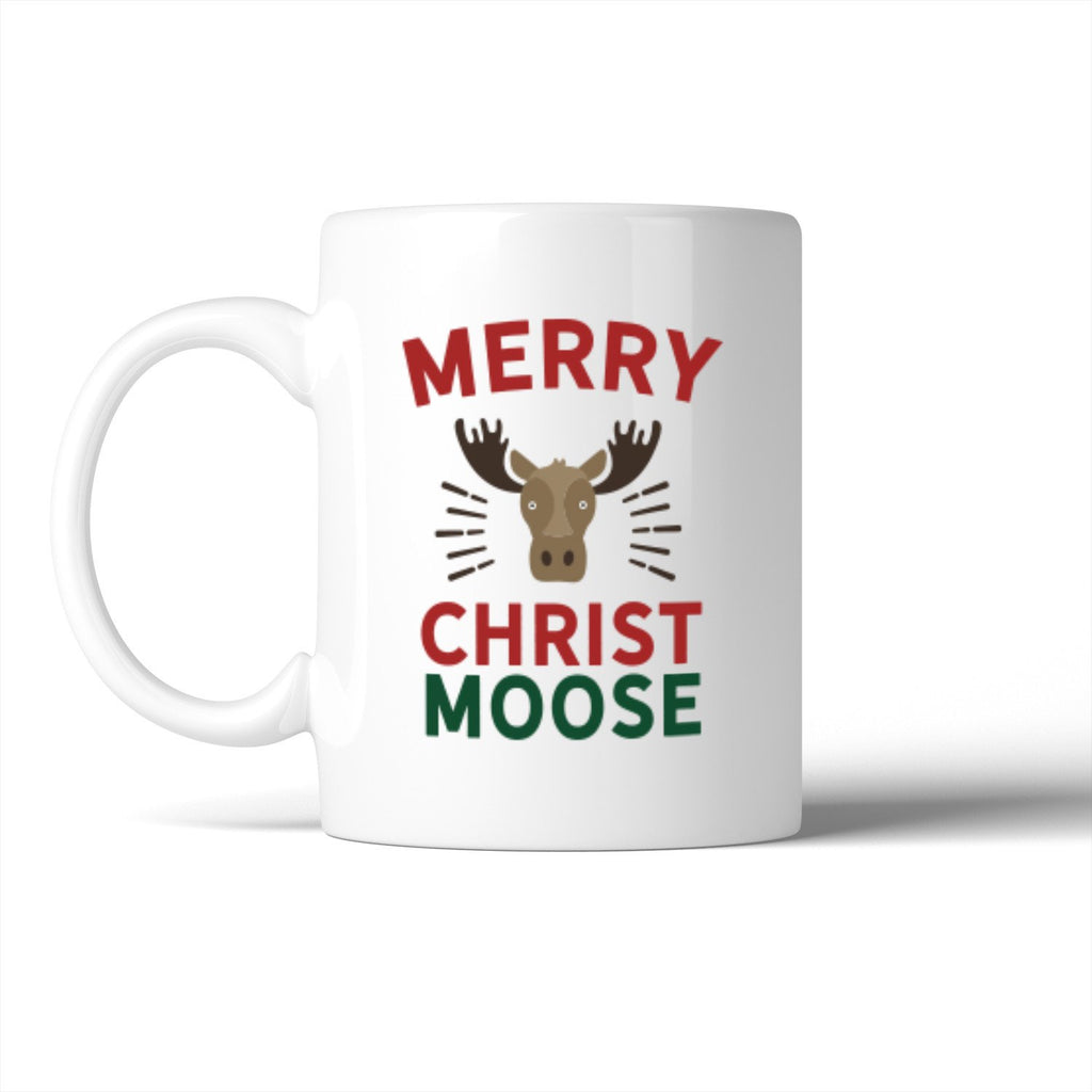 Merry Christ Moose Mug Christmas Gift Idea Cute Ceramic Mugs