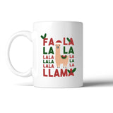 Fa La La La Llama Mug Christmas Gift Idea Cute Ceramic Mugs