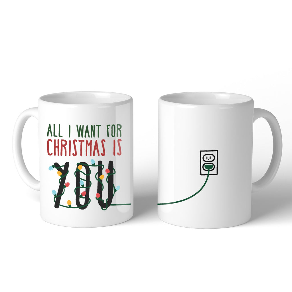 All I Want For Christmas You Lighting Mug Christmas Gift Idea