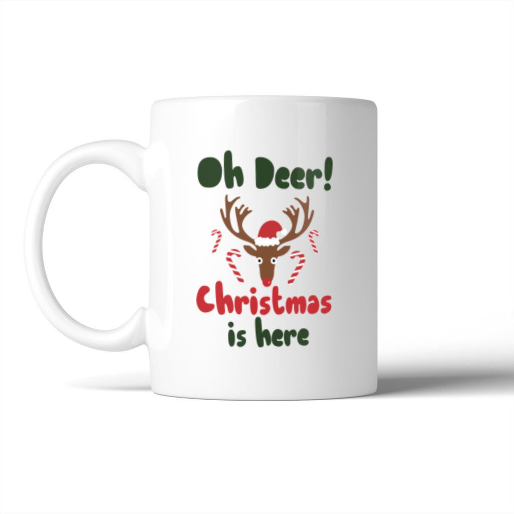 Oh Deer Christmas Is Here Mug Christmas Gift Coffee Mug For Holiday