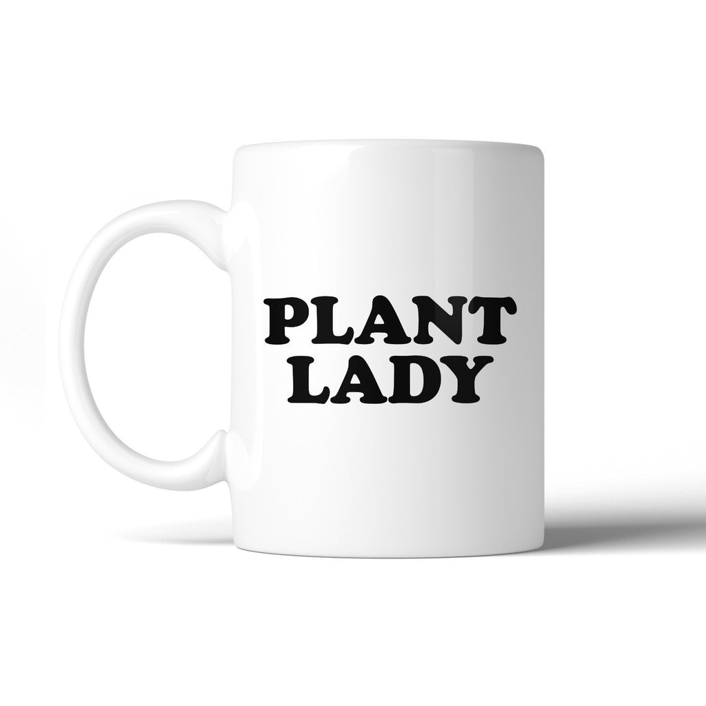 Plant Lady Coffee Mug  Simple Letter Printed Funny Design 11oz Mug