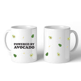Powered By Avocado Graphic Mug Cup Cute Gift Ideas Avocado Lovers