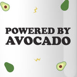 Powered By Avocado Graphic Mug Cup Cute Gift Ideas Avocado Lovers