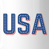 USA With Stars 11oz Unique Design Coffee Mug Cute Patriotic Gifts