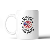 Home Of The Pizza Funny Patriotic Gift Coffee Mug For Pizza Lovers