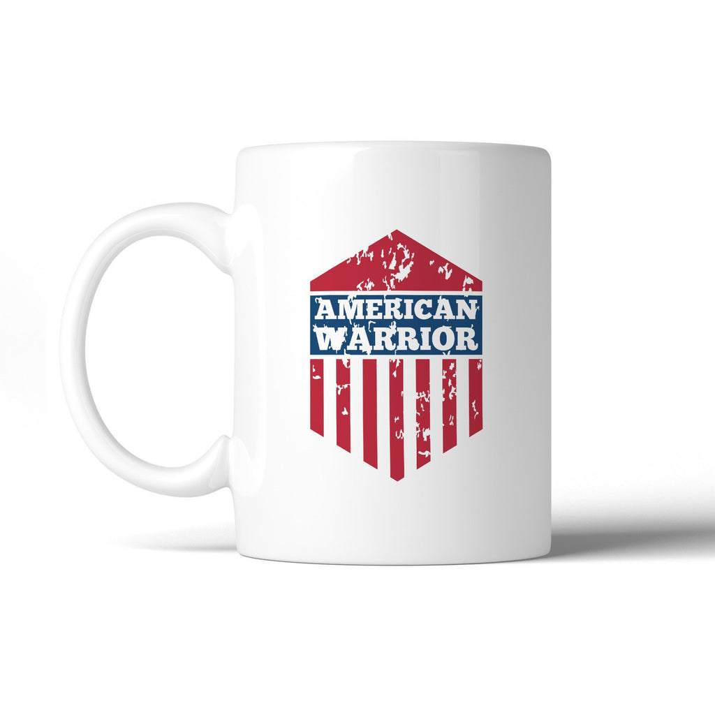 American Warrior US Flag Mug Patriotic Gift Mug Dishwasher Safe