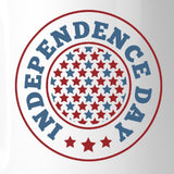Independence Day White Independence Coffee Mug Patriotic Design