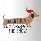 Dachshund Through The Snow White Mug