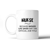 Official Job Title Badass Custom White Mug