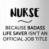 Official Job Title Badass Custom White Mug