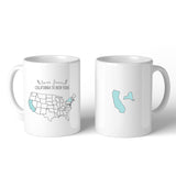Love From States Unique Customized Coffee Mug Personalized Gifts