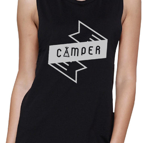Camper Muscle Tee Cute Graphic Design Tank Tops For Summer Trip