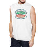 Superior Surfer Los Angeles Longboard Mens White Muscle Top