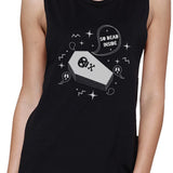 So Dead Inside Coffin Womens Black Muscle Top