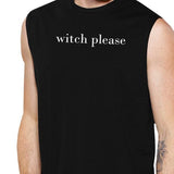 Witch Please Mens Black Muscle Top