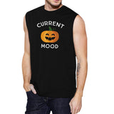 Pumpkin Current Mood Mens Black Muscle Top