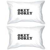 Okey Dokey Unique Letter Printed Decorative Pillow Case Gift Ideas