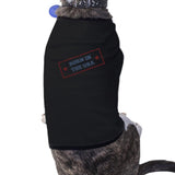 Born In The USA Black Small Pets Shirt American Flag Small Dog Tee