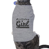 Birthday Girl Pets Grey Shirt