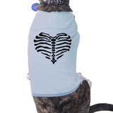 Skeleton Heart Pets Sky Blue Shirt