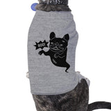 Boo French Bulldog Ghost Pets Grey Shirt