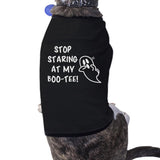 Stop Staring At My Boo-Tee Ghost Pets Black Shirt