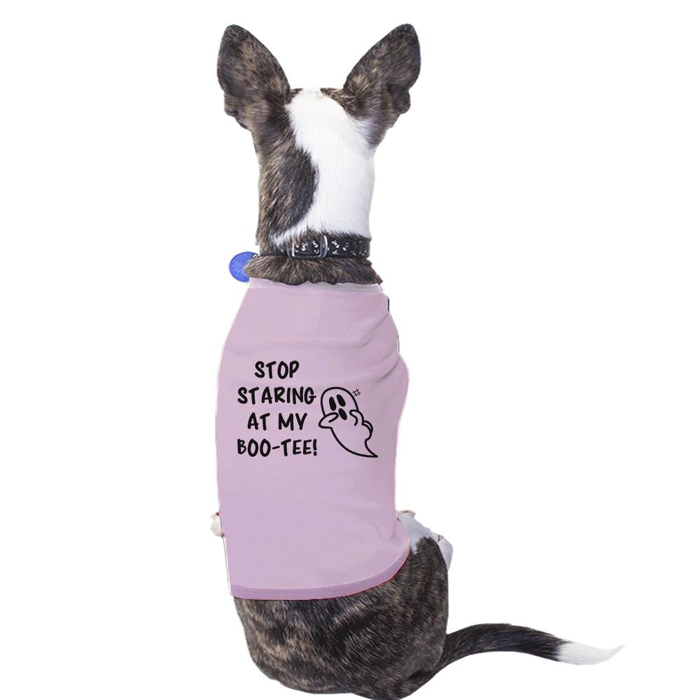 Stop Staring At My Boo-Tee Ghost Pets Pink Shirt