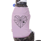 Heart Spider Web Pets Pink Shirt