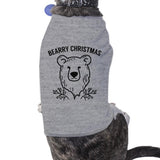 Bearry Christmas Bear Pets Grey Shirt