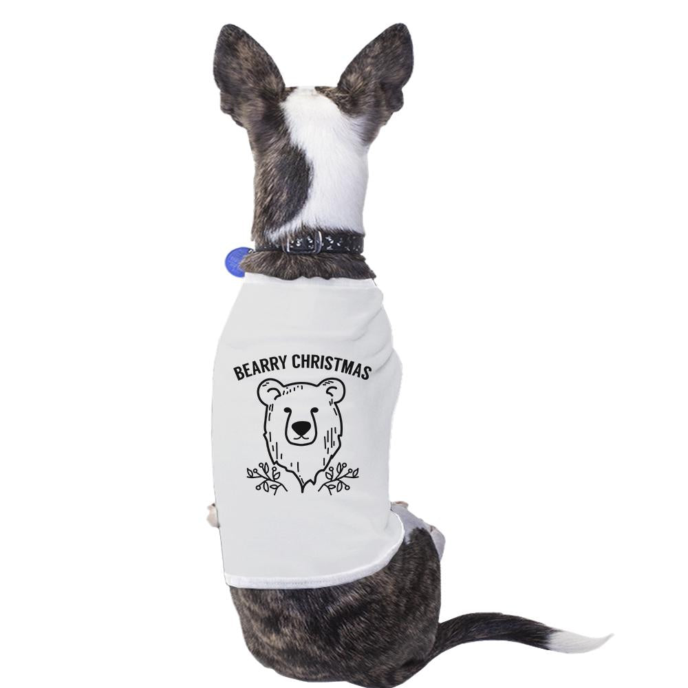 Bearry Christmas Bear Pets White Shirt