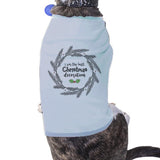 I Am The Best Christmas Decoration Wreath Pets Sky Blue Shirt