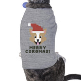 Merry Corgmas Corgi Pets Grey Shirt