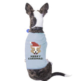 Merry Corgmas Corgi Pets Sky Blue Shirt
