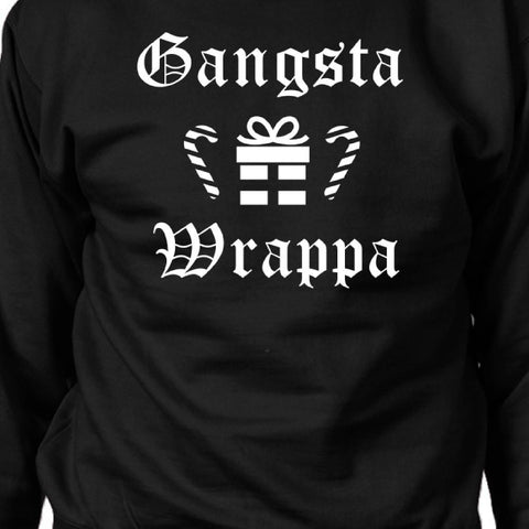 Gangsta Wrappa Sweatshirt Cute Holiday Pullover Fleece Sweater