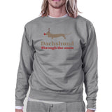 Dachshund Through The Snow Sweatshirt Christmas Pullover Fleece