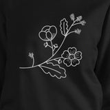 Flower Unisex Sweatshirts Flower Printed Pullover Fleece For Her