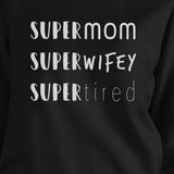 Momlife Black Unisex Cute Sweatshirt Cute Gift Idea For New Moms