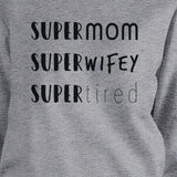 Momlife Gray Cute Design Sweatshirt Pullover Unique Gifts For Moms