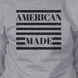 American Made Unisex Grey Graphic Sweatshirt For Fourth Of July