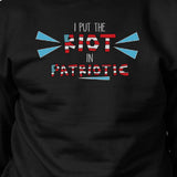 I Put The Riot In Patriotic Unisex Black Crewneck Sweatshirt Gifts