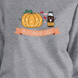 Pumpkin Spice Relationship Goals Grey SweatShirt