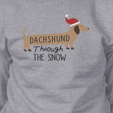 Dachshund Through The Snow Grey Sweatshirt