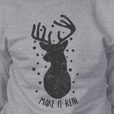 Make It Rein Vintage Reindeer Grey Sweatshirt