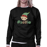 Hashtag Selfie Elf Black Sweatshirt