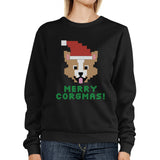 Merry Corgmas Corgi Black Sweatshirt