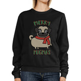 Merry Pugmas Pug Black Sweatshirt